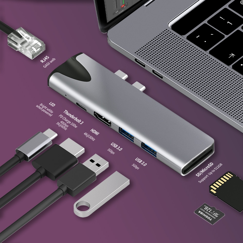 USB 3.1 CŸ -RJ45 HDMI , 4K Ʈ 3 U..